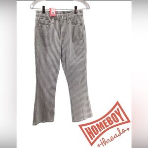 Frame Denim Kids Striped Jeans - Black and White